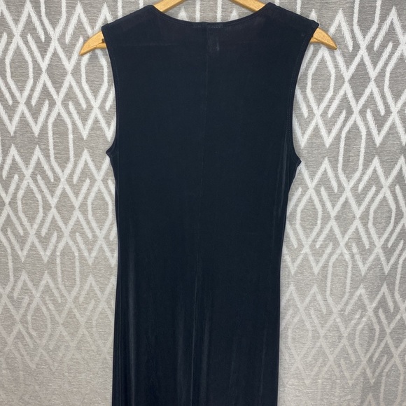 Coldwater Creek Black Dress Sleeveless Maxi With Stretch Size: Small - Picture 3 of 6